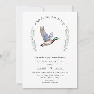 Invitation Baby shower de chasse au canard de Mallard