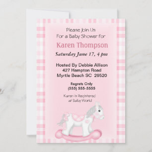 Invitation Baby shower de Cheval-Roche