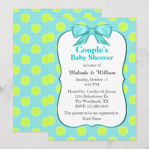 Invitation Baby shower de Chic Polka Dot Couple