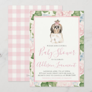 Invitation Baby shower de chien chiot