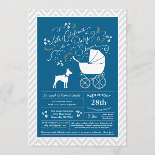Invitation Baby shower de Chien de Rat Terrier