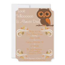 Baby shower de Chouette automnale