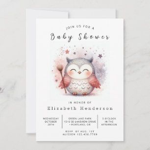Invitation Baby shower de Chouette Imprimable en gros