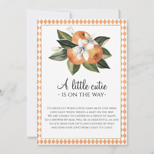 Invitation Baby shower de Clémentine (Devant)