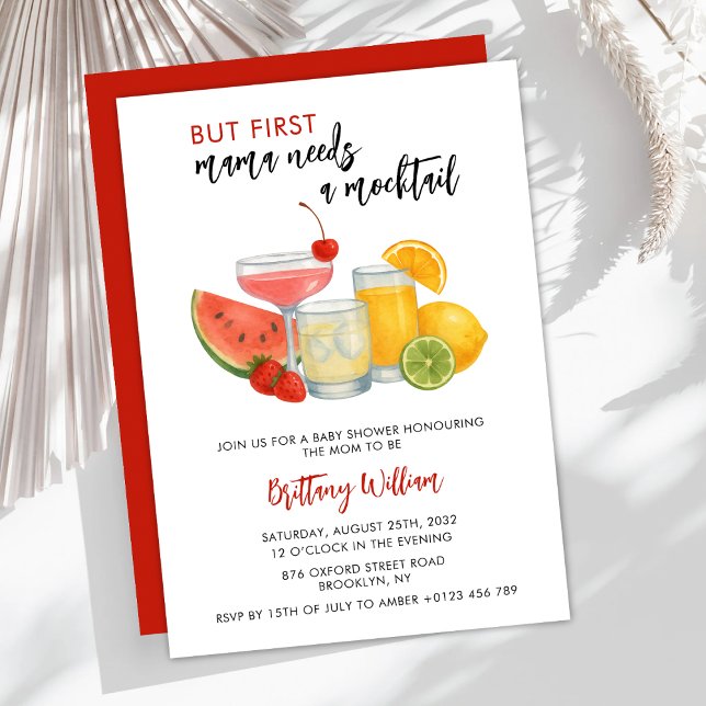 Invitation Baby shower de cocktail Été Neutre hommes-femmes (Créateur téléchargé)