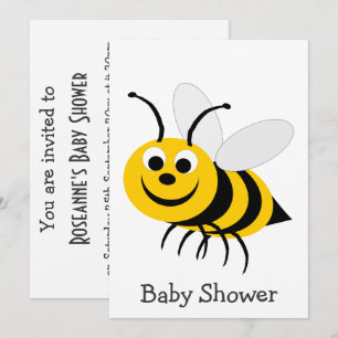 Invitation Baby shower de conception d'abeilles
