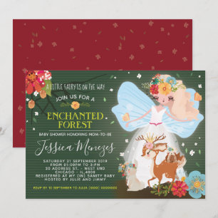 Invitation Baby shower de contes de fées magiques