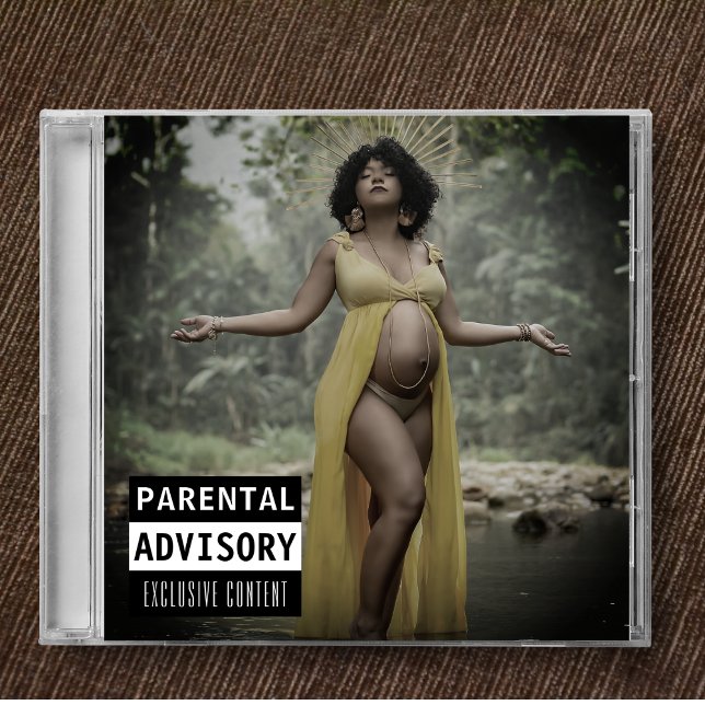 Invitation Baby shower de couverture d'album de CD de musique (Music CD Album Cover Baby Shower Invitation
)