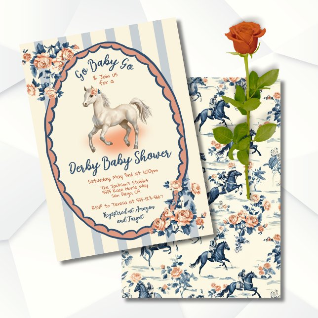 Invitation Baby shower de Derby Toile Whimsical (Créateur téléchargé)