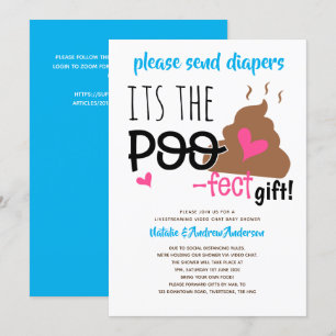 Invitation Baby shower de diffusion en continu par Conversati