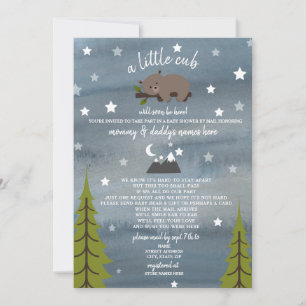 Invitation Baby shower De Distances Sociales Par L'Ours Du Co