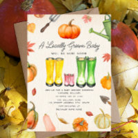 Baby shower de fille de patch Citrouille d'automne