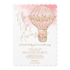 Baby shower de filles Rose à air chaud vers le hau