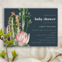 BABY SHOWER DE FOLIAGE CACTI ROY FLORAL DESERT