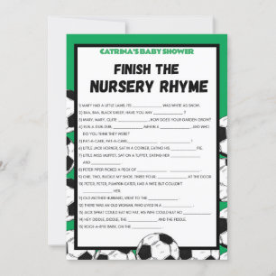 Invitation Baby shower de football, Football - Nom modifiable