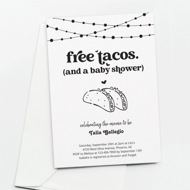 Invitation Baby shower de Funny Taco Couple (Créateur téléchargé)