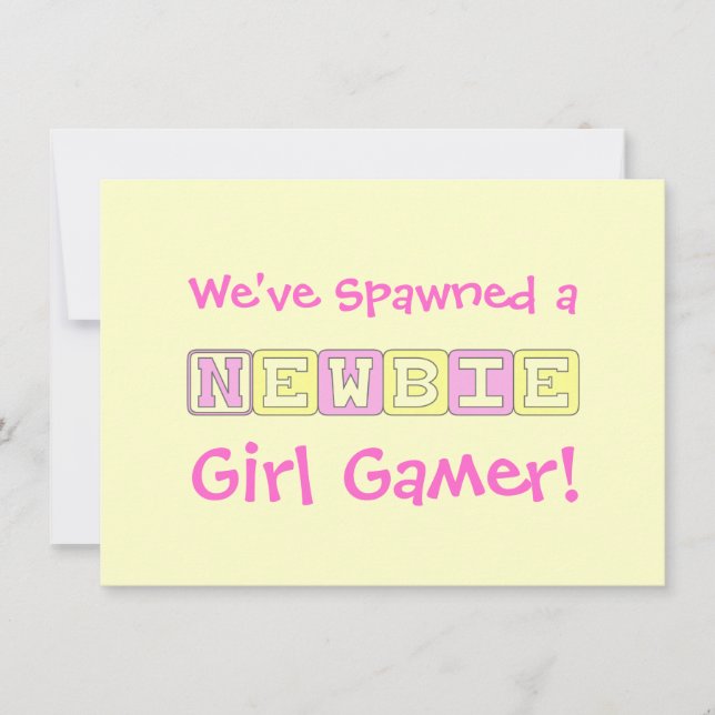 Invitation Baby shower de gamer (Devant)