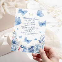 Baby shower de garçon Baisers papillon
