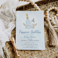 Baby shower de garçon Bouteilles Poppin
