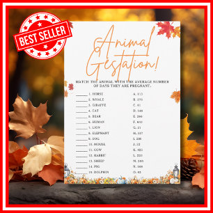 INVITATION BABY SHOWER DE GESTION ANIMALE JEU PETIT CITROUILL