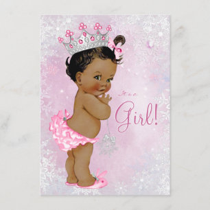 Invitation Baby shower de Girls Winter Wonderland