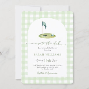 Invitation Baby shower de golf