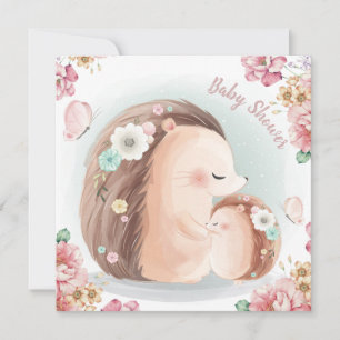 Invitation Baby shower de hérisson