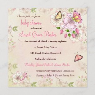 Invitation Baby shower de jardin de LGC