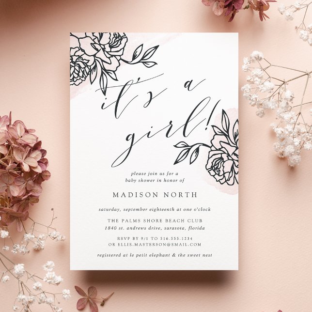Invitation Baby shower de jardin secret (Créateur téléchargé)