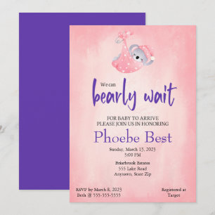 Invitation Baby shower de Koala bear