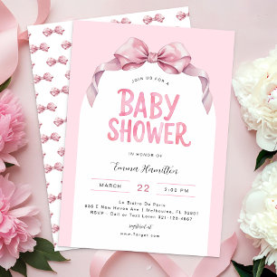Invitation Baby shower de la boîte de coquette mod