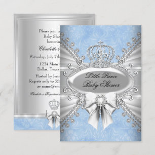 Invitation Baby shower de la Couronne du Petit Pri