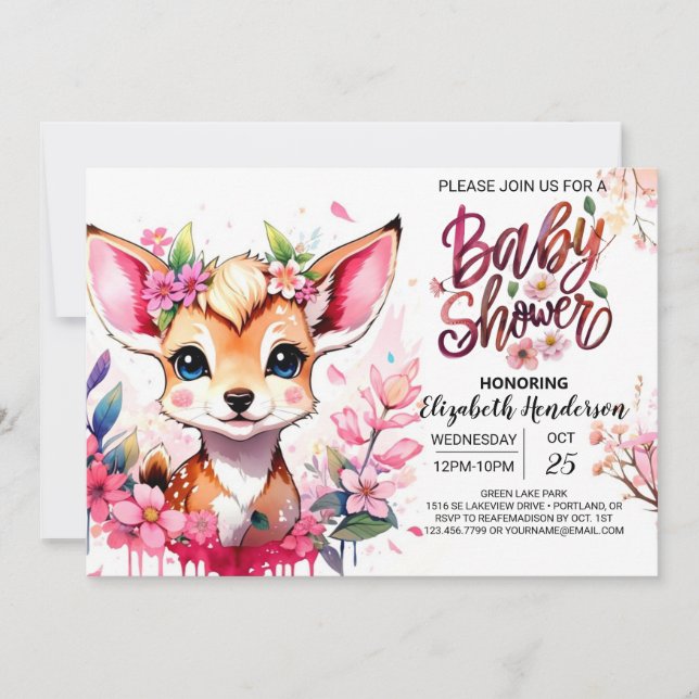 Invitation Baby shower de la fenêtre modifiable (Devant)