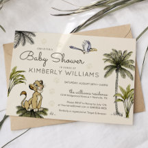 Baby shower de la jungle du roi Lion