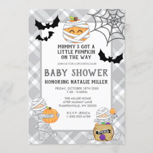 Invitation Baby shower de la maman d'Halloween