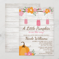 Baby shower de la petite Citrouille Mason Jars Fal