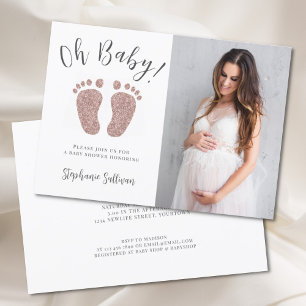 Invitation Baby shower de la petite fille