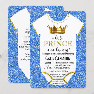 Invitation Baby shower de la petite Parties scinti
