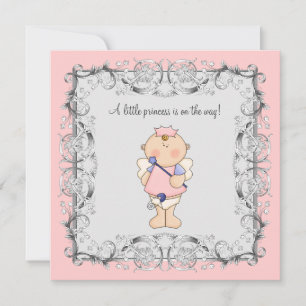 Invitation Baby Shower de la Petite Princesse Rose