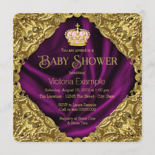 Invitation Baby Shower de la Princesse Royale