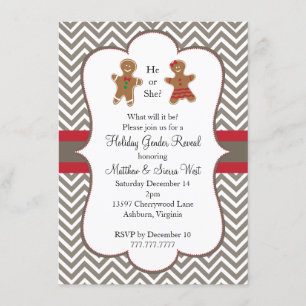 Invitation Baby shower de la révélation de genre des fêtes de