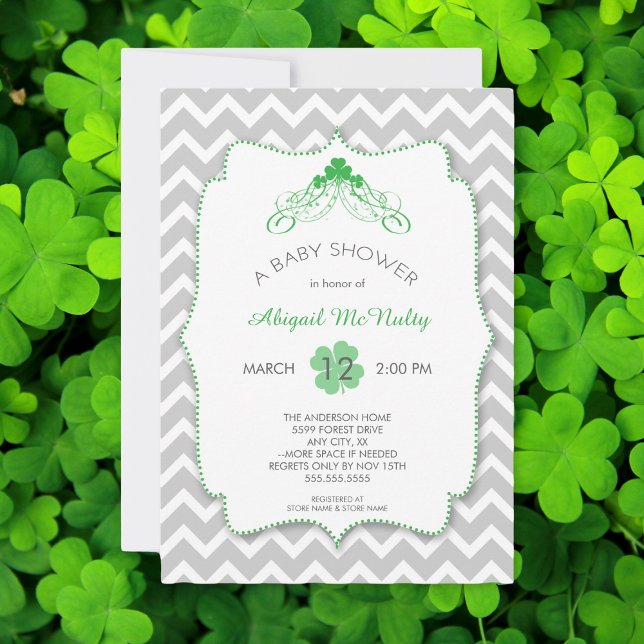 Invitation Baby shower de la Saint Patrick (Créateur téléchargé)