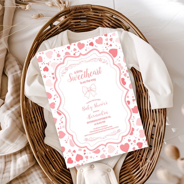 Invitation Baby shower de la Saint Valentin (Créateur téléchargé)