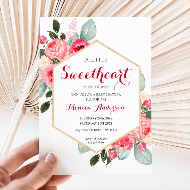 Invitation Baby shower de la Saint Valentin (Créateur téléchargé)