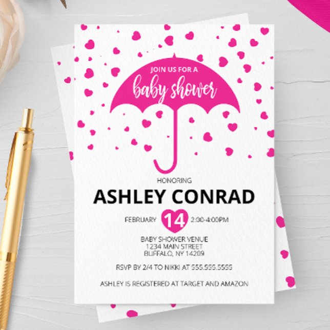 Invitation Baby shower de la Saint Valentin (Créateur téléchargé)