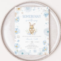 Baby shower de lapin bleu