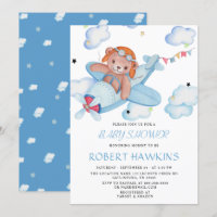 Baby shower de l'avion Teddy Bear