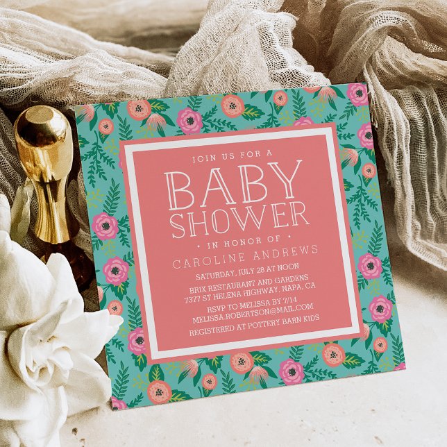 Invitation Baby shower de l'été (Créateur téléchargé)