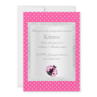 Baby shower de loup rose vif