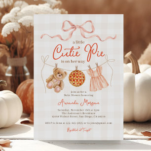 Invitation Baby shower de l'ours en peluche de la petite coup